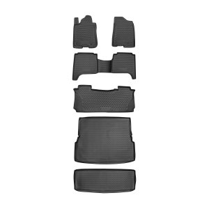 INFINITI QX56 Floor-Trunk Mats - Omac - KIT 3D - Black - '04-'08